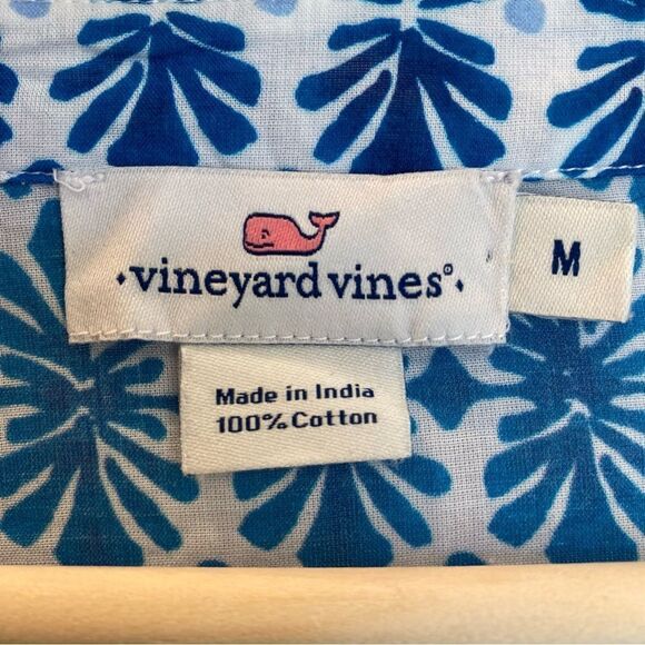 Vineyard Vines Popover Long Sleeve Peplum Tunic Top 100% Cotton Women's M - Picture 4 of 5